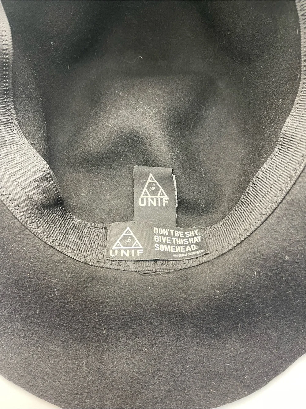 UNIF Black Concho Hat Floppy Brim Rare